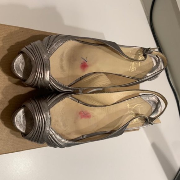 Christian Louboutin metallic heel 6.5 / 36.5 - Picture 3 of 7